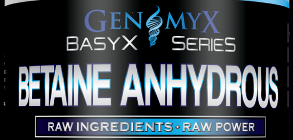 Genomyx confirm Betaine Anhydrous for their Basyx supplement Series Genomyx confirm Betaine Anhydrous for their Basyx supplement Series