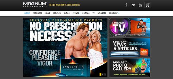 Magnum Nutraceuticals updated their official website