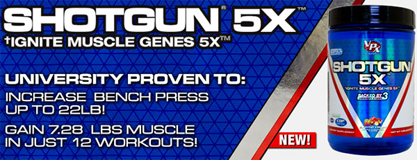 VPX Sports new pre-workout supplement Shotgun 5X VPX Sports new pre-workout supplement Shotgun 5X