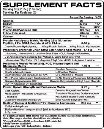 VPX Shotgun 5X facts panel VPX Shotgun 5X facts panel