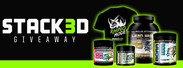 Grand Muscle Sport giveaway with a complete stack and tubs of Cardio Burn