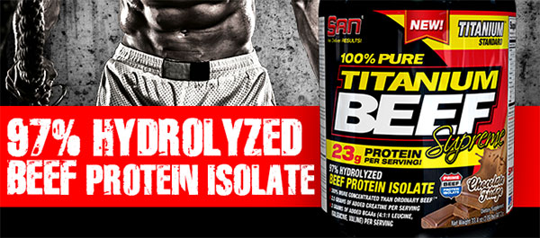 SAN Nutrition's new beef protein powder Titanium Beef Supreme SAN Nutrition's new beef protein powder Titanium Beef Supreme