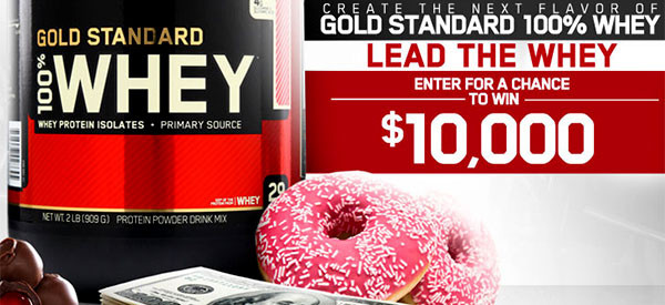 Be in to win $10,000 with Optimum Nutrition's Lead The Whey contest Be in to win $10,000 with Optimum Nutrition's Lead The Whey contest