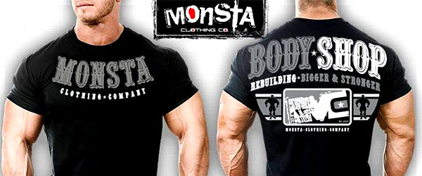 Monsta introduce the black Body Shop tee