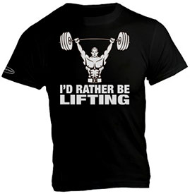 Muscle and Muscle & Strength's I'd Rather Be Lifting tee