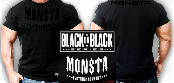 Monsta Clothing's new Black on Black Series shirt Monsta Clothing's new Black on Black Series shirt
