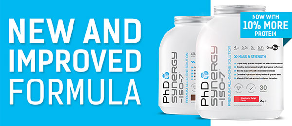PhD Nutrition release and detail their new and improved Synergy ISO-7 PhD Nutrition release and detail their new and improved Synergy ISO-7