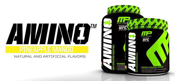 Muscle Pharm make it six flavors for Amino1 with pineapple mango