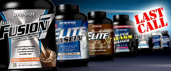 Nutraplanet's blow out sale on Dymatize Nutrition protein powders