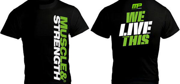 Another collaborative tee from Muscle & Strength this time with Muscle Pharm