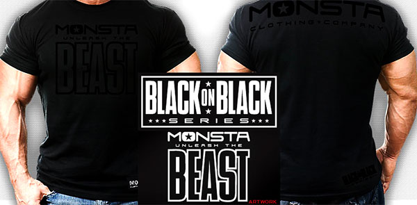 Monsta release their third Black on Black Series shirt