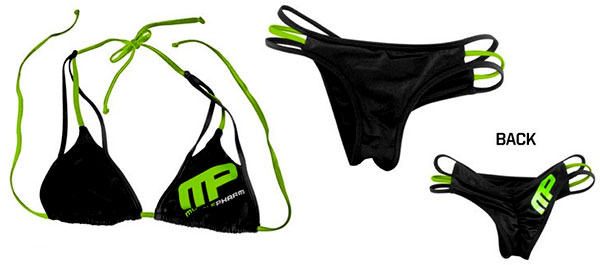 Muscle Pharm launch their limited edition branded bikini Muscle Pharm launch their limited edition branded bikini