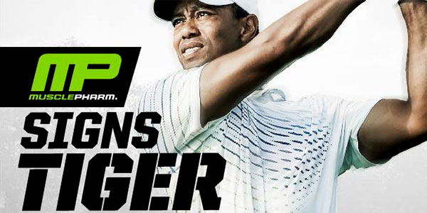 Muscle Pharm sign a multi-year deal with golf legend Tiger Woods Muscle Pharm sign a multi-year deal with golf legend Tiger Woods