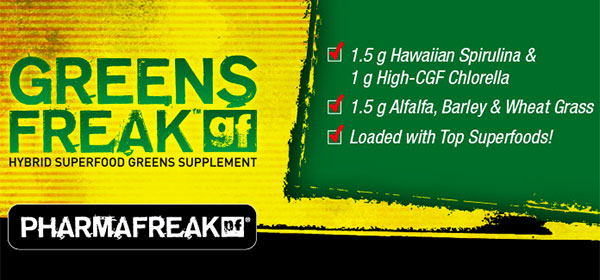 Pharmafreak upload their Greens Freak product page Pharmafreak upload their Greens Freak product page