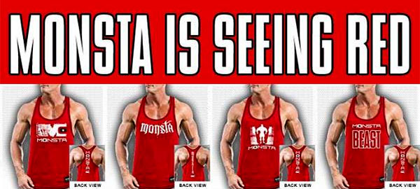 Monsta Clothing produce 12 new red tank variants for summer Monsta Clothing produce 12 new red tank variants for summer