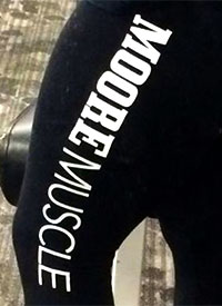 Moore Muscle release another piece of clothing with their custom leggings Moore Muscle release another piece of clothing with their custom leggings
