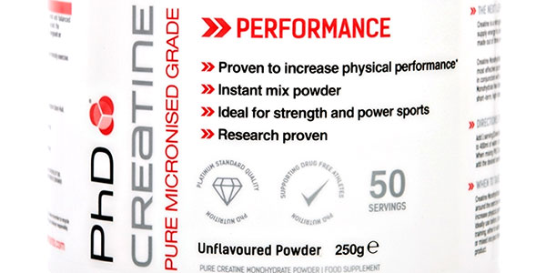 PhD Nutrition go the other way for their unflavored basic Creatine PhD Nutrition go the other way for their unflavored basic Creatine