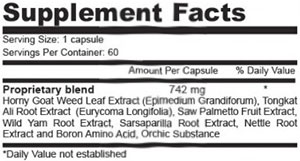 Gifted Nutrition S3 facts panel