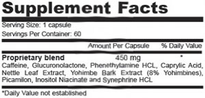 Gifted Nutrition SuperLean facts panel