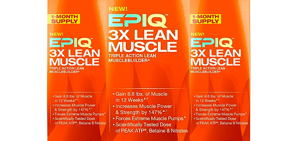 3X Lean Muscle making promises as latest Epiq supplement