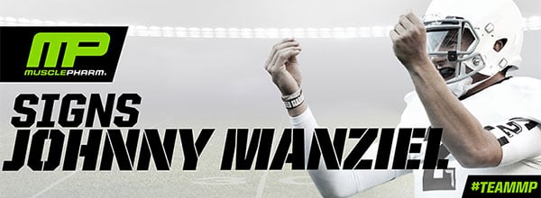 Muscle Pharm signs Cleveland Browns Johnny Manziel Muscle Pharm signs Cleveland Browns Johnny Manziel
