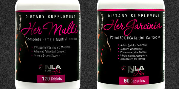 Two more basic supplements confirmed for NLA For Her, Her Multi and Her Garcinia