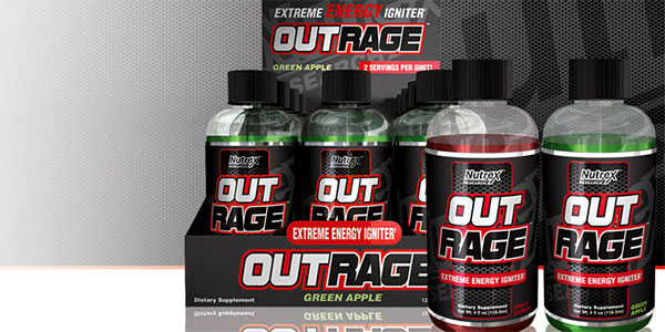 Nutrex change the name of their Hemo Rage Shot to Outrage