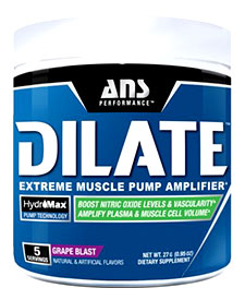 Five serving ANS Performance Dilate preview on Bodybuilding.com Five serving ANS Performance Dilate preview on Bodybuilding.com