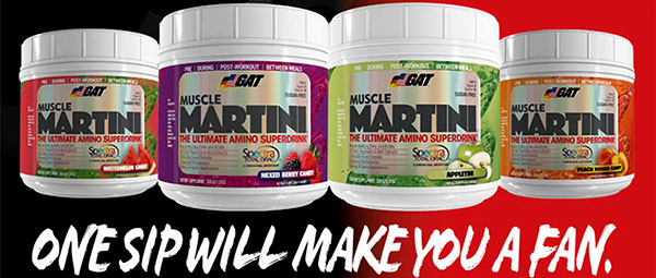 GAT confirm flavor number seven for Muscle Martini raspberry soda