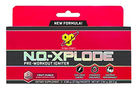 BSN's re-engineered N.O. Xplode available in a three serving box