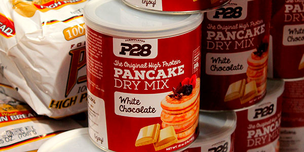 P28 unveiling their latest product high protein Pancake Dry Mix