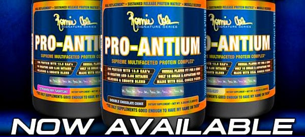 Ronnie Coleman reveals releases a second size for Pro-Antium Ronnie Coleman reveals releases a second size for Pro-Antium