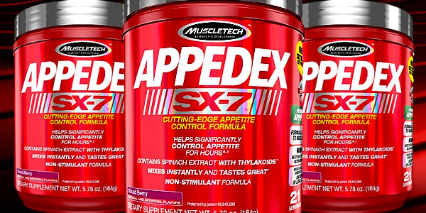 Appetite control formula Appedex makes it 12 for Muscletech's SX-7 Series