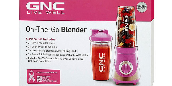 GNC release a limited edition Breast Cancer Awareness On-The-Go Blender