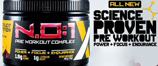 Explicit Nutrition rebrand all three of their supplements
