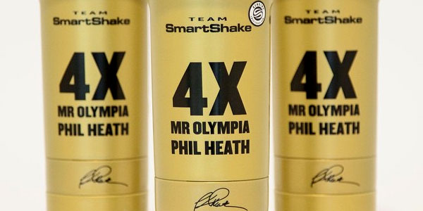 SmartShake put together a limited edition gold shaker for Phil Heath