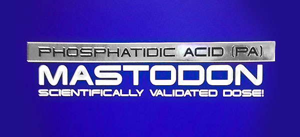 Scitec Nutrition's Mastodon confirmed a phosphatidic acid formula