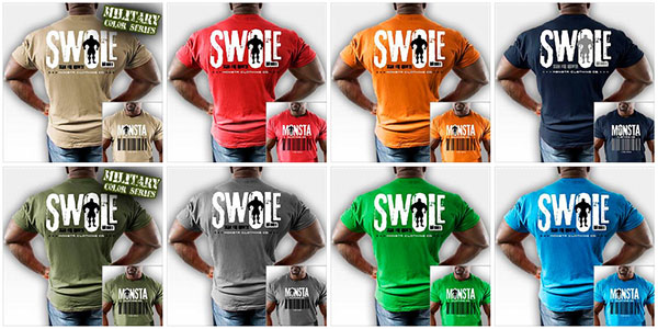 Swole, Scan For Growth tee less than $10 for Monsta Clothing clearance Swole, Scan For Growth tee less than $10 for Monsta Clothing clearance