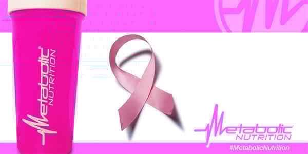 Metabolic Nutrition showing support for Breast Cancer Awareness Month with pink shaker Metabolic Nutrition showing support for Breast Cancer Awareness Month with pink shaker