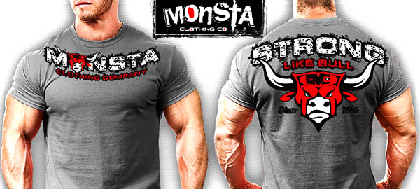Strong Like Bull makes it two bull tees for Monsta this week