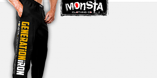 Generation Iron sweatpants $6 more expensive than any of Monsta Clothing's other sweatpants