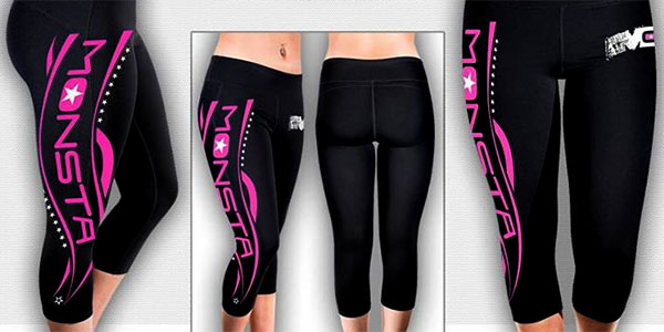 Monsta Clothing's first pair of women's compression pants Monsta Clothing's first pair of women's compression pants