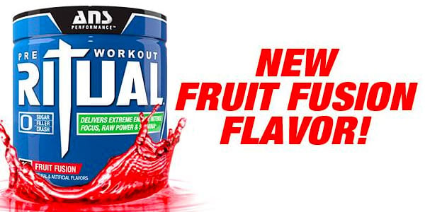 Fruit fusion Ritual launched direct by ANS in it's one 30 serving size