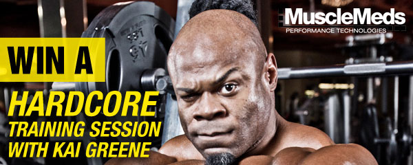 2014 Train With Kai Greene contest now open thanks to MuscleMeds and Flex