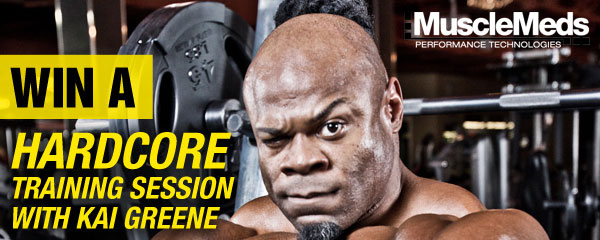 2014 Train With Kai Greene contest now open thanks to MuscleMeds and Flex 2014 Train With Kai Greene contest now open thanks to MuscleMeds and Flex