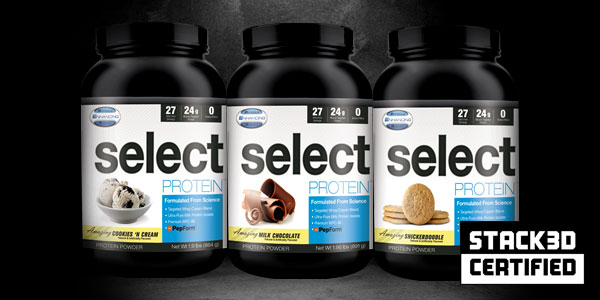 PES Select Protein Stack3d Certified and with almost 3% more protein than promised