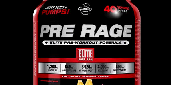 At least three flavors confirmed for Elite Lab's Pre Rage menu At least three flavors confirmed for Elite Lab's Pre Rage menu
