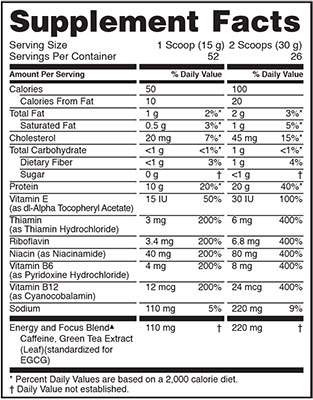 Contents confirmed for Optimum Nutrition's upcoming Protein Energy Contents confirmed for Optimum Nutrition's upcoming Protein Energy
