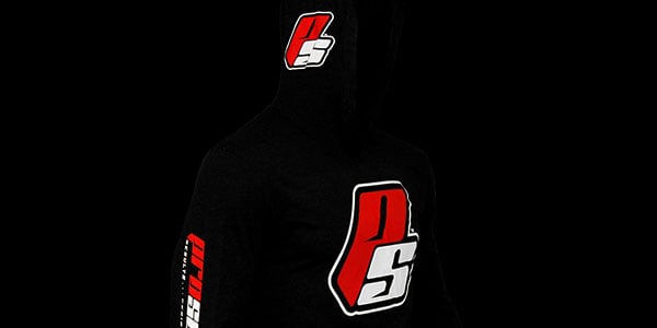Long Sleeve Tee Hoodie modified for Pro Supp's Swag store