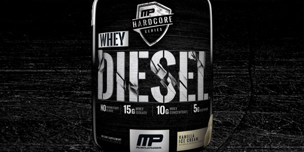 Exact macros confirmed for Muscle Pharm's Hardcore Series protein powder Diesel